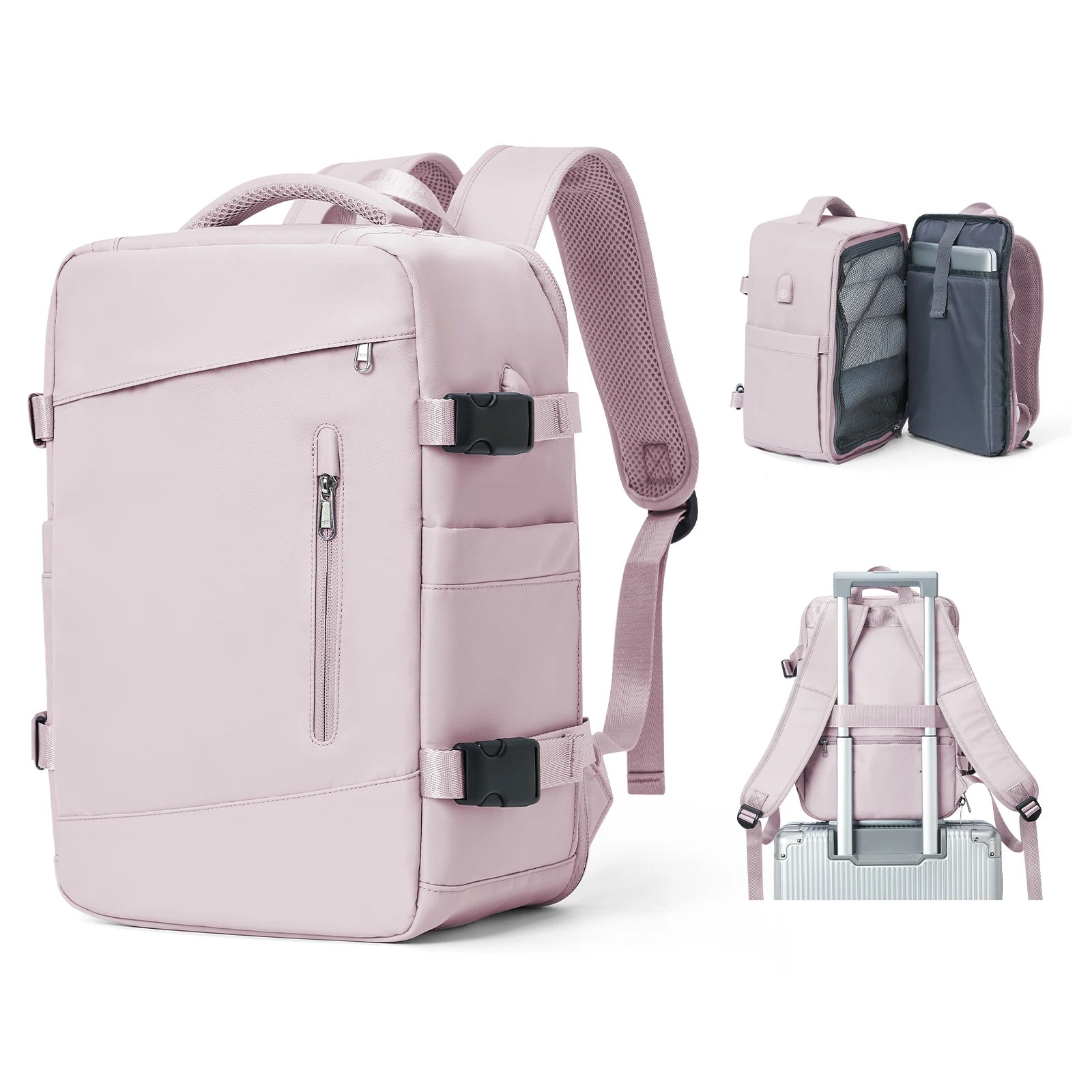 Stylish Women's & Men's Cabin Backpack - Perfect Carry-On for Ryanair & Wizzair Travel 40x20x25!