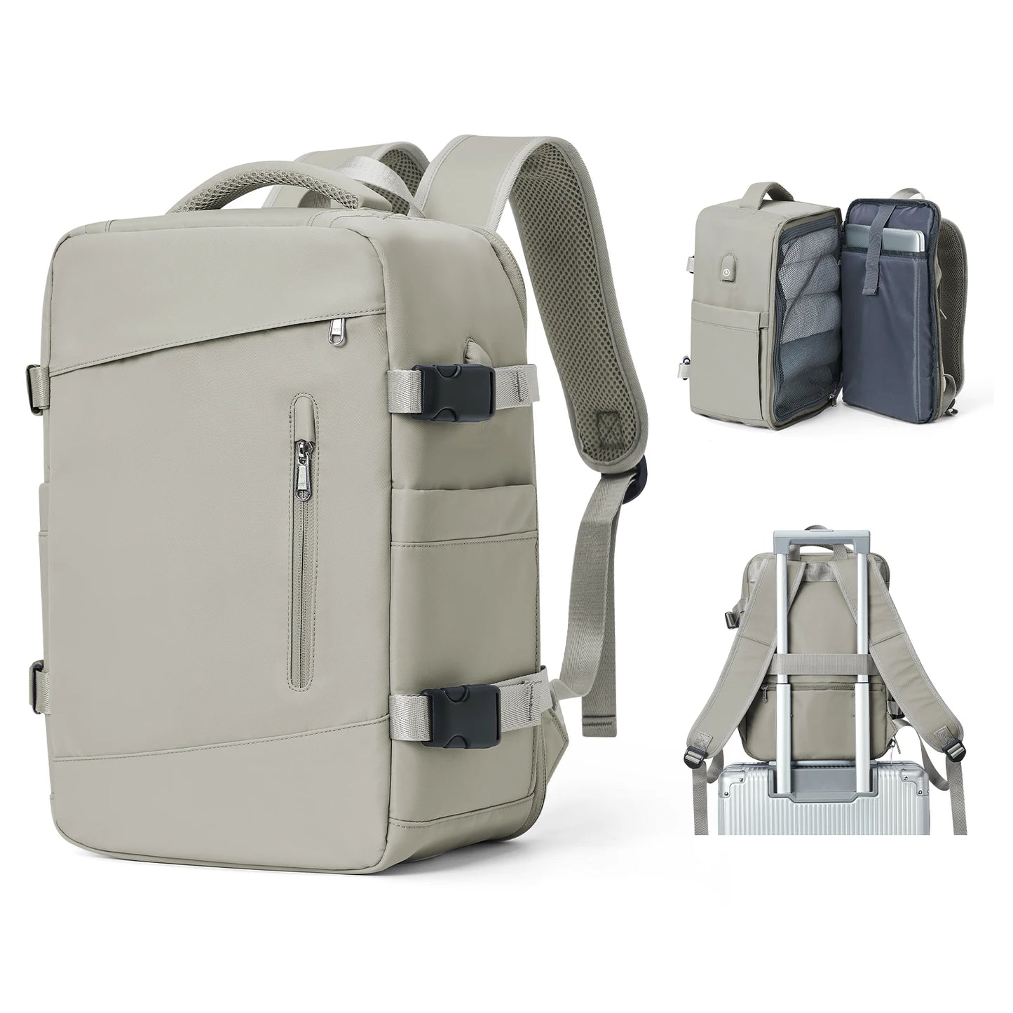 Stylish Women's & Men's Cabin Backpack - Perfect Carry-On for Ryanair & Wizzair Travel 40x20x25!